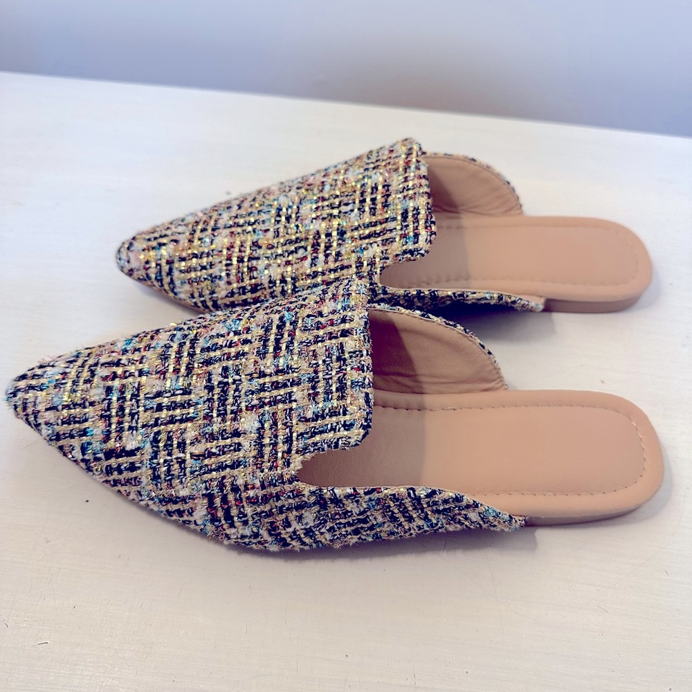 Multi Color Sparkle Slip Ons